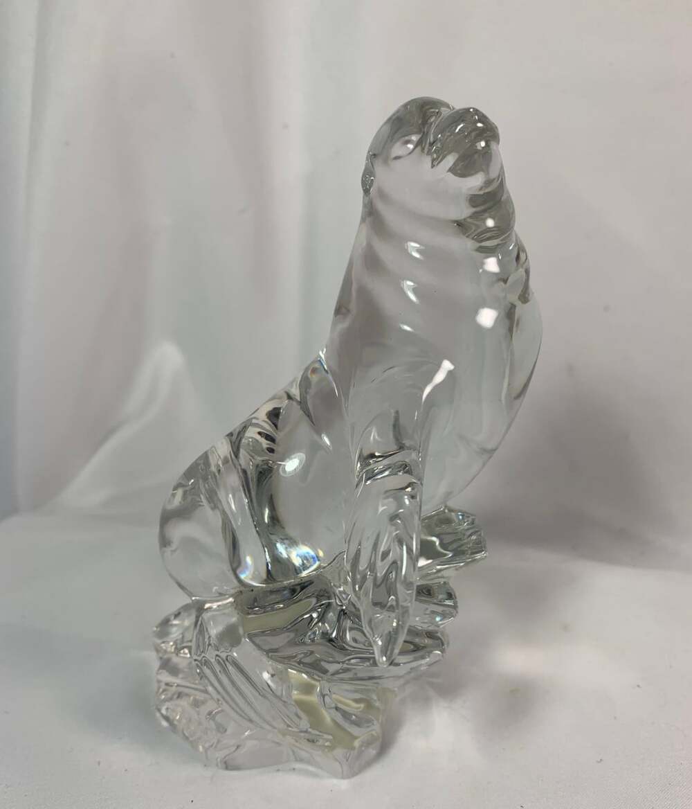 Crystal Sea Lion vintage Princess House